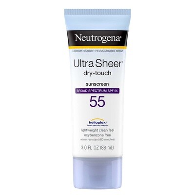 Neutrogena Ultra Sheer Dry-Touch Sunscreen Lotion SPF55 3oz #7900