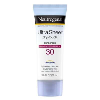 Neutrogena Sun Ultra Sheer Dry-Touch Sunscreen Lotion SPF30 3oz #7856