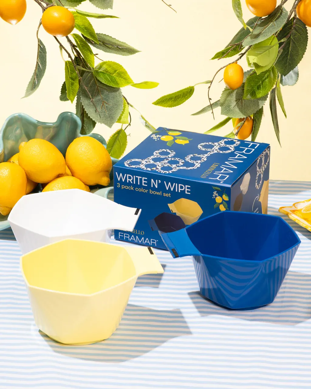 Framar Limoncello Write n&#39; Wipe Color Bowl Set 3ct #0879