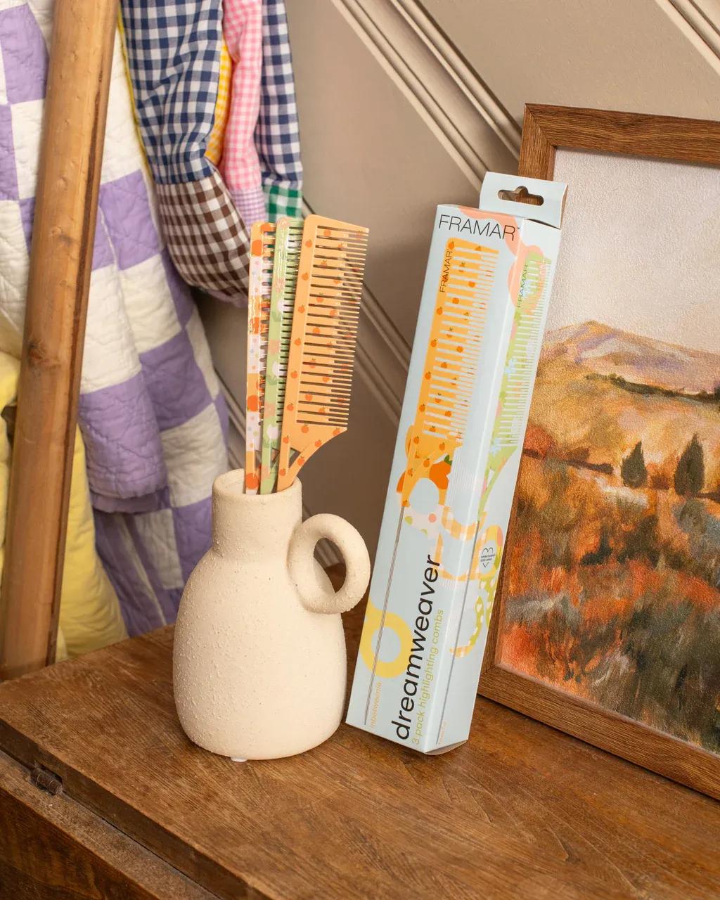 Framar Dreamweaver Quilted Highlighting Comb 3ct #0052