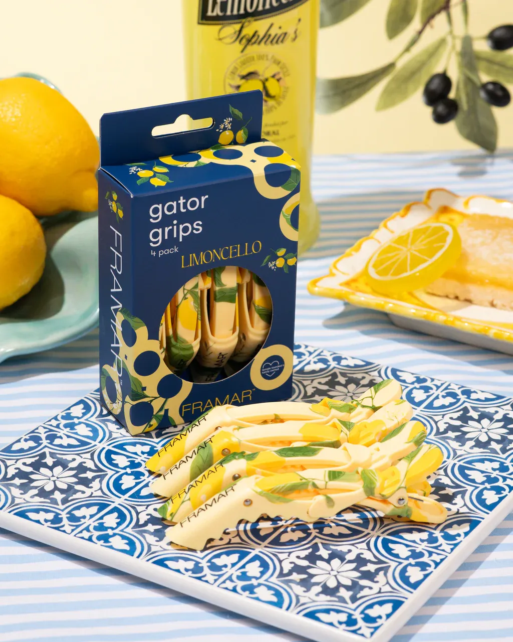 Framar Limoncello Gator Clips 4ct #1035
