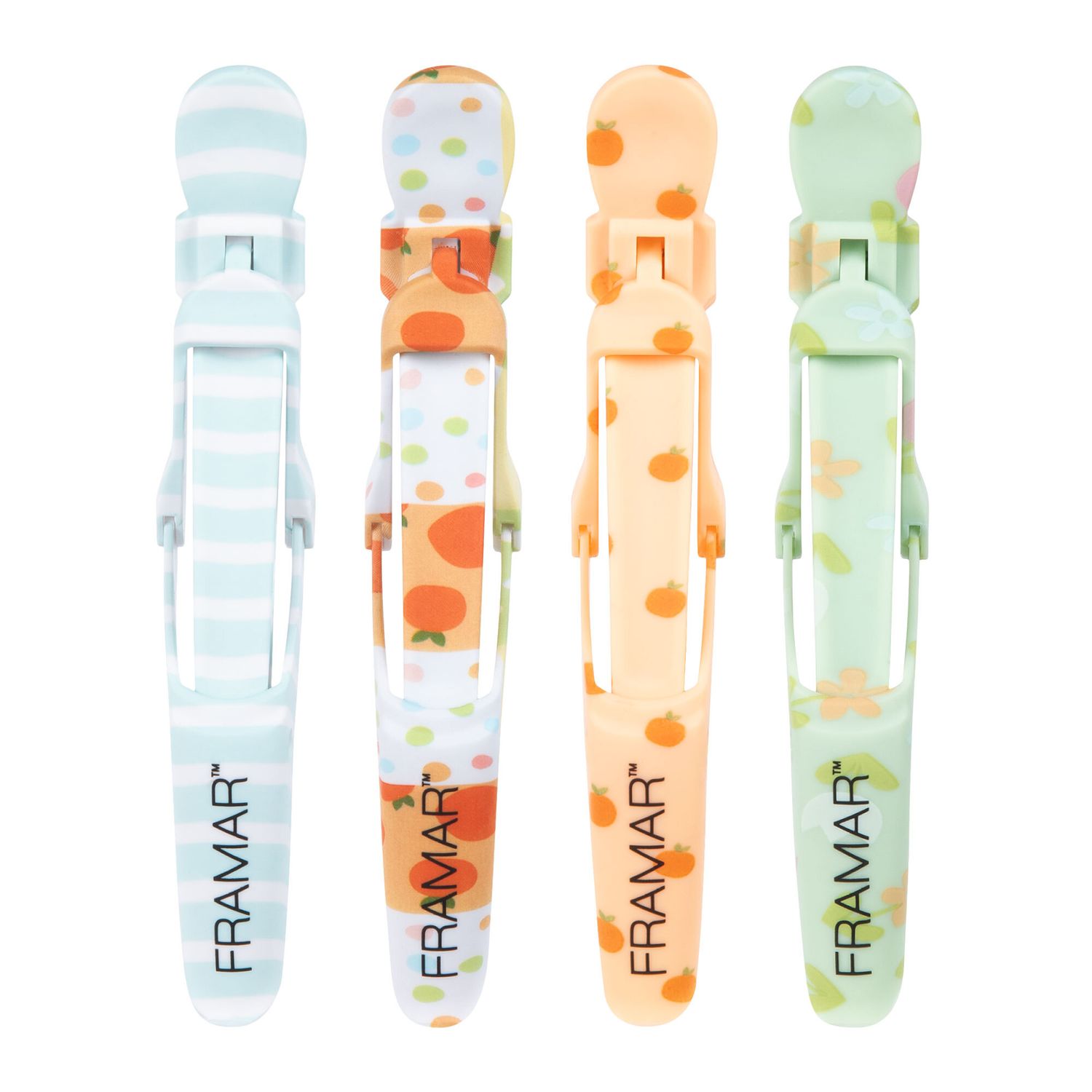 Framar Gator Grips Quilted Clips 4ct #1042