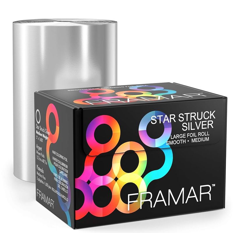 Framar Large Foil Roll Smooth Medium (Star Struck Silver) 1600ft #0027