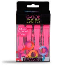 Framar Gator Grips Pink Clips 4ct #0039