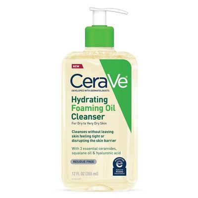 Cerave Hydrating Foaming Oil Cleanser 12oz #9334 