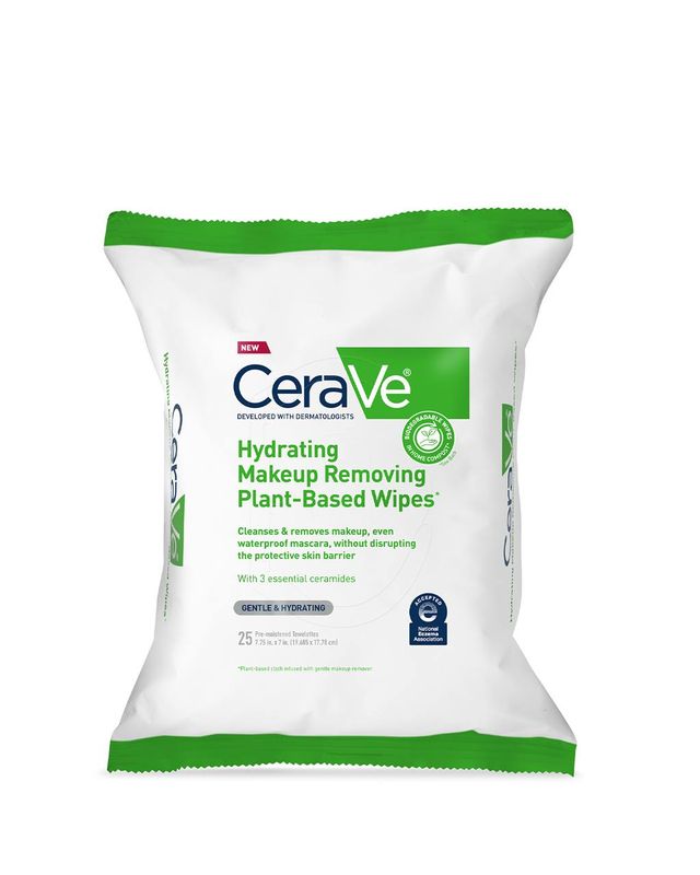 CeraVe Hydrating Makeup Removing Plant-Based Wipes 25ct #2293