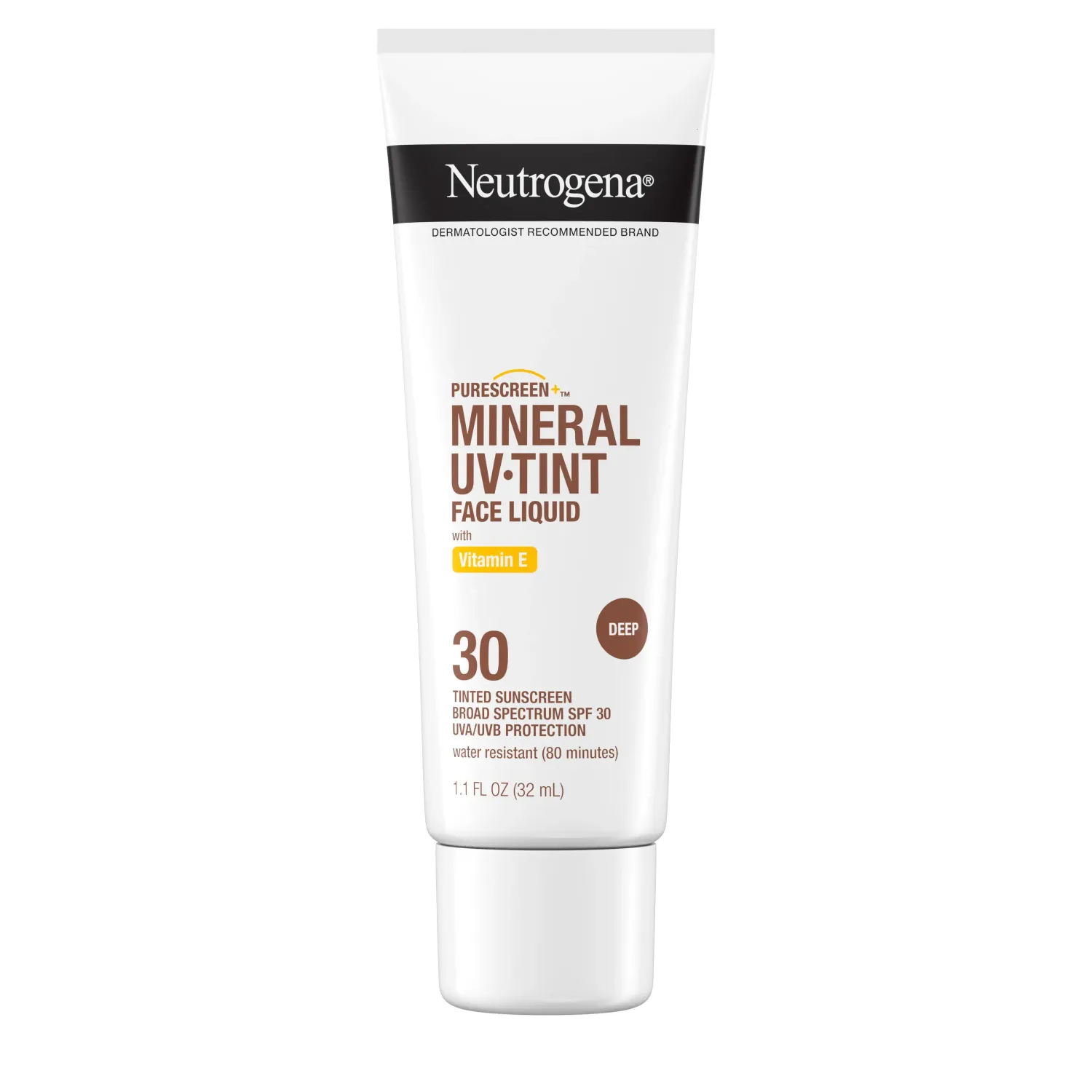 Neutrogena Sun Mineral UV Tint Face Liquid SPF30 -  Deep #4190