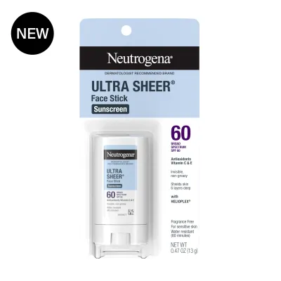 Neutrogena Sun Ultra Sheer Face Stick Sunscreen SPF 60, 0.47 oz#2690