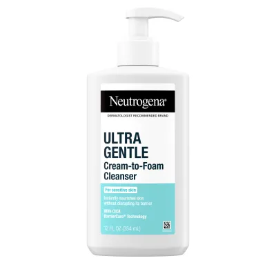 Neutrogena Ultra Gentle Hydrating Cream to Foam Cleanser 12 Oz#9691