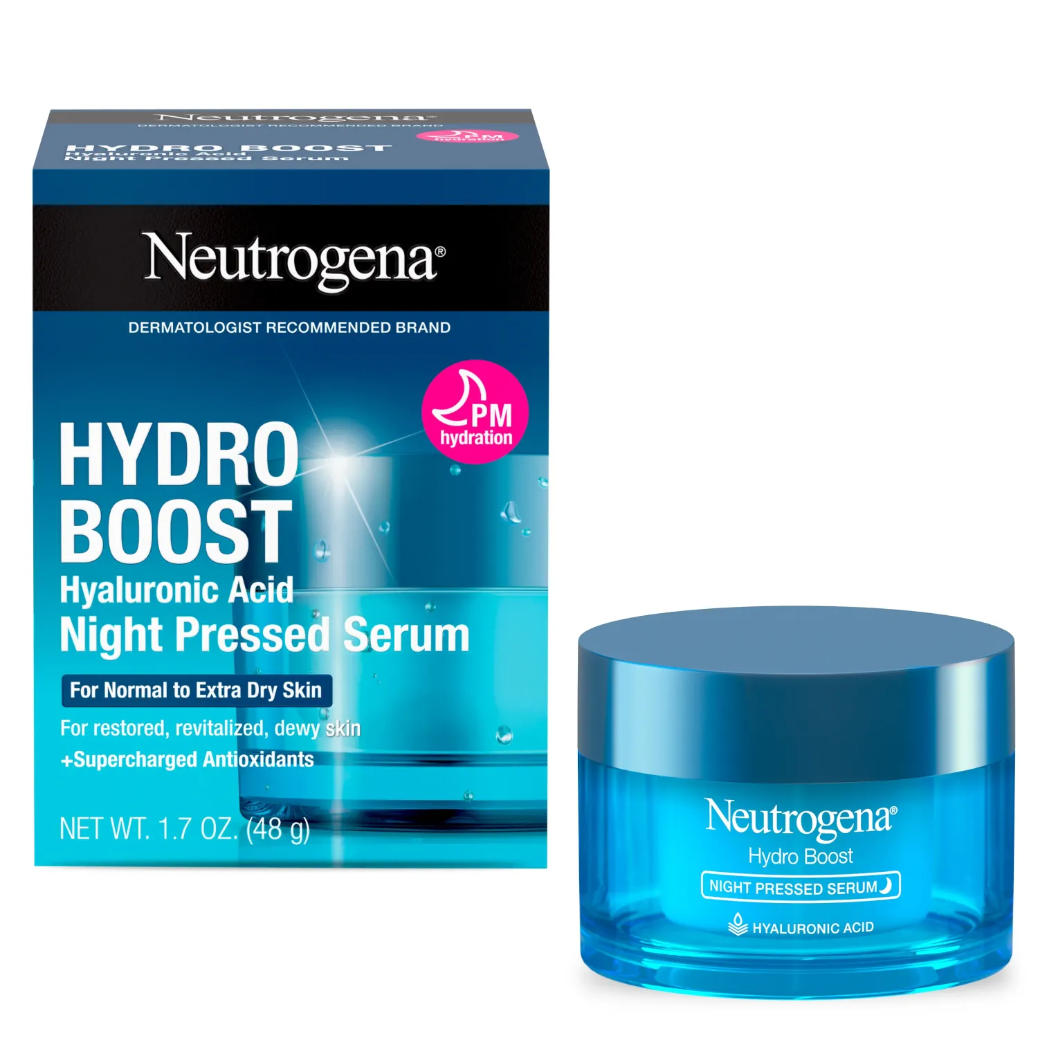 Neutrogena Hydro Boost Night Pressed Serum 1.7 Oz#