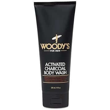 Woody's Activated Charcoal Body Wash 8oz #2845