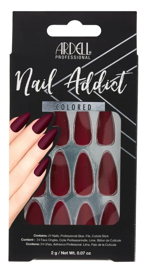 Ardell Nail Addict Colored - Bordeaux 3ct (63864) #8648