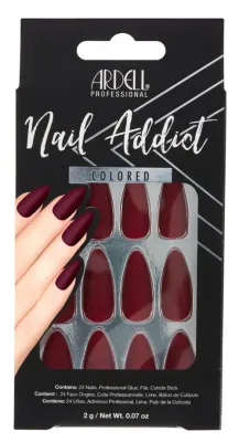 Ardell Nail Addict Colored - Bordeaux 3ct (63864) #8648