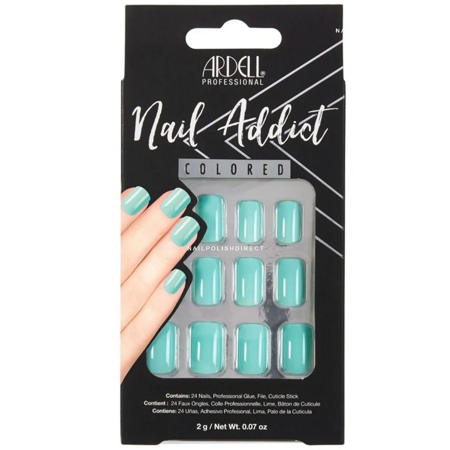 Ardell Nail Addict Colored - Mint 3ct (63866) #8662