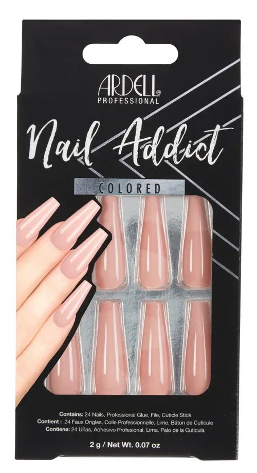 Ardell Nail Addict Colored - Nude Pink 3ct (63871) #8716