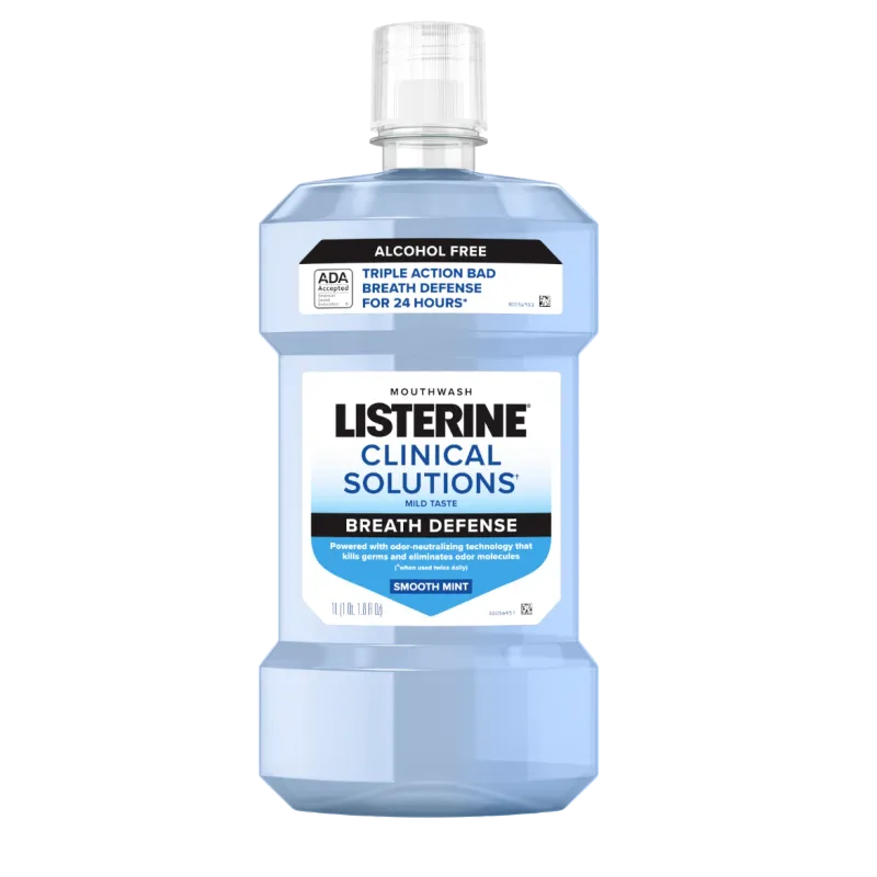 Listerine Clinical Solutions Breath Defense - Smooth Mint 500ml (6 per case) #2748