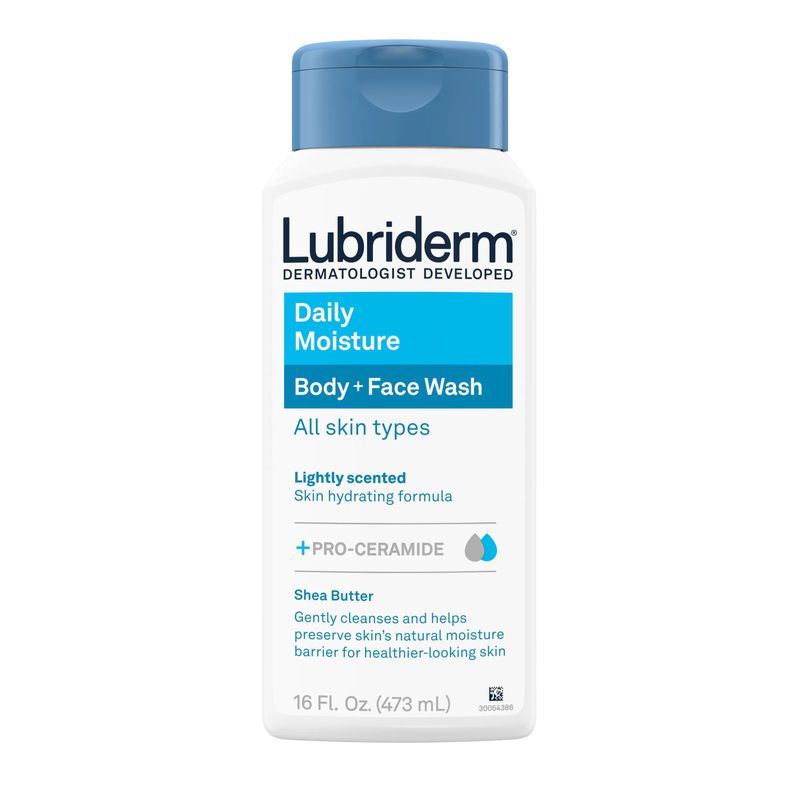 Lubriderm Daily Moisture Face &amp; Body Wash 16oz #3275