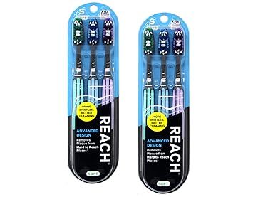 REACH Advanced Design Toothbrush Soft 3ct #3308  