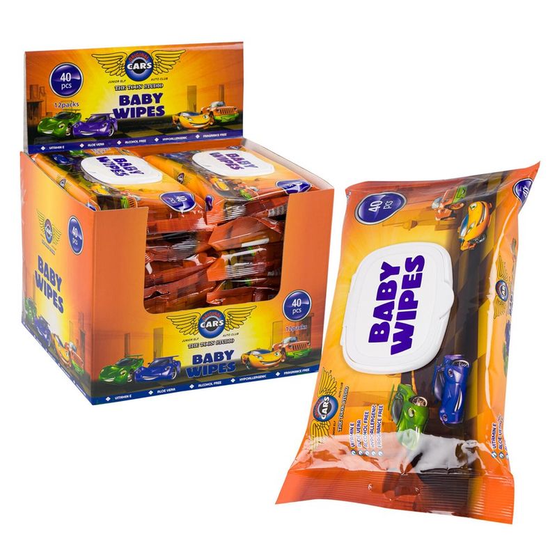Reach Cars Baby Wipes 40ct (12 per Display) #4658