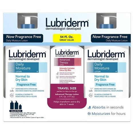 Lubriderm Value Pack 3ct (Daily Moisture 2x + Advanced Therapy 1x) #2806