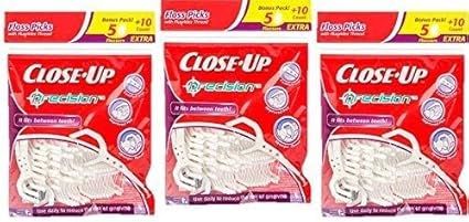 REACH Close-Up Floss Picks with Fluoride Thread 60ct#8048