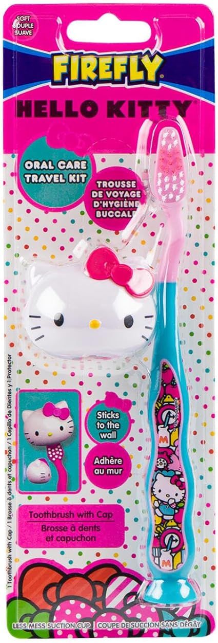 REACH Kids Firefly Hello Kitty Toothbrush with Suction Cup #1565 