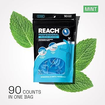 Reach Professional Floss Picks 90ct Mint #5029