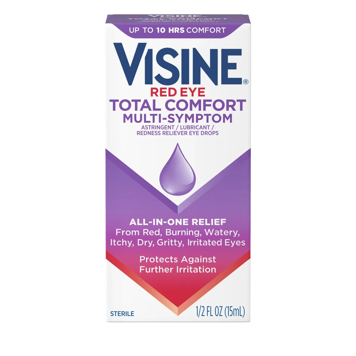 Visine Red Eye Total Comfort Multi-Symptom 0.5oz #3864
