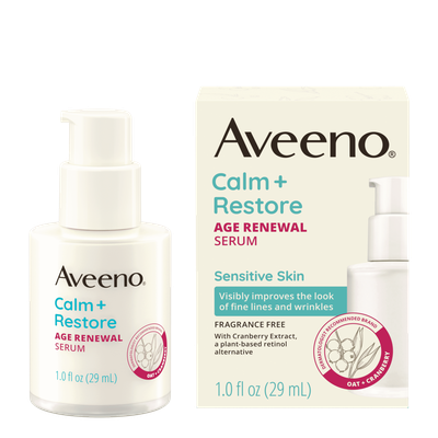 Aveeno Calm + Restore Age Renewal Serum (Fragance Free) # 3010