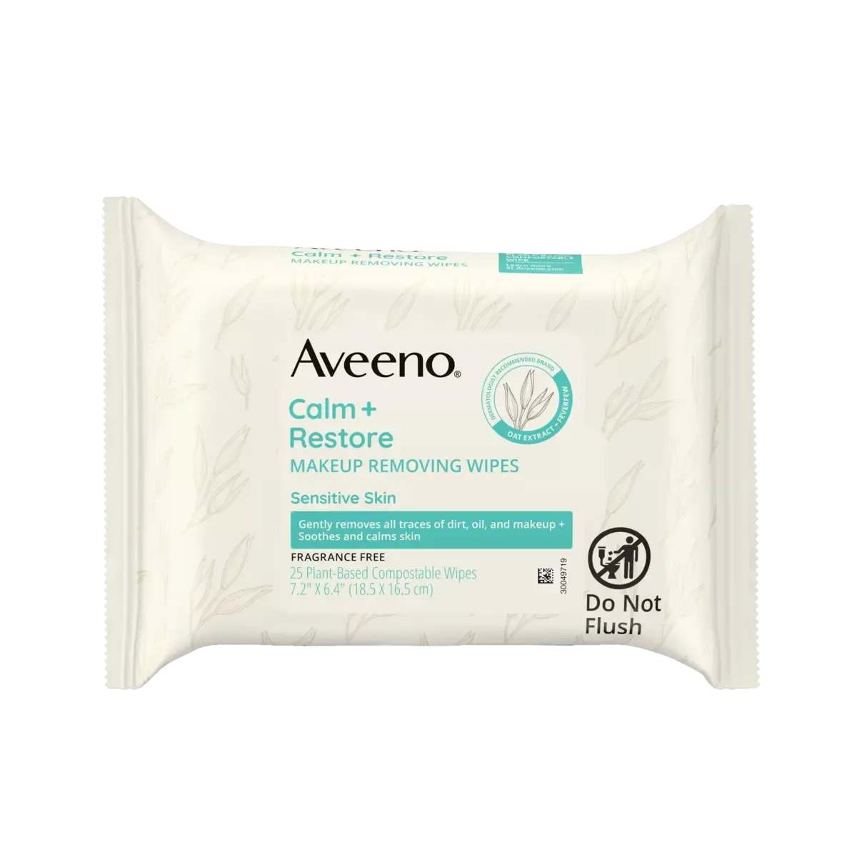 Aveeno Calm &amp; Restore Makeup Removing Wipes 25ct #4759