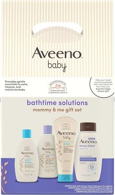 Aveeno Baby Bathtime Solution Mommy &amp; Me Gift Set 4ct #5533