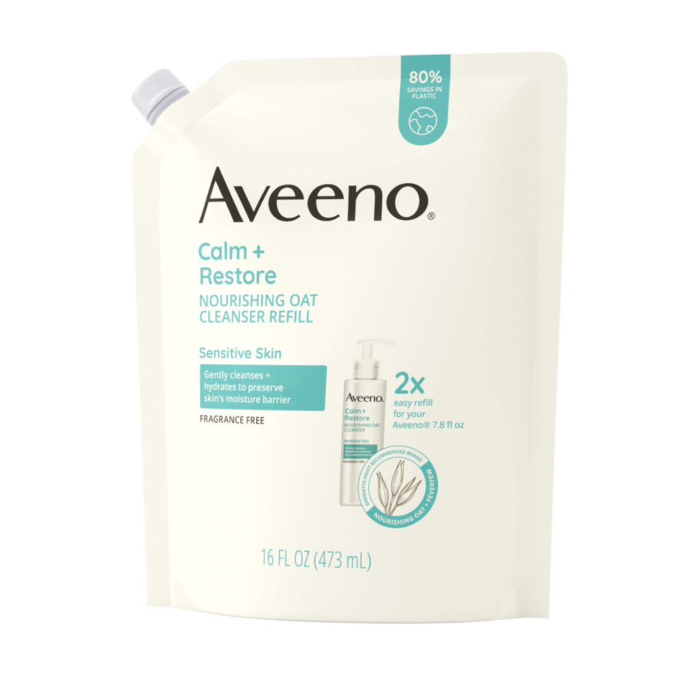 Aveeno Calm &amp; Restore Nourishing Oat Cleanser Refill 16oz #1153