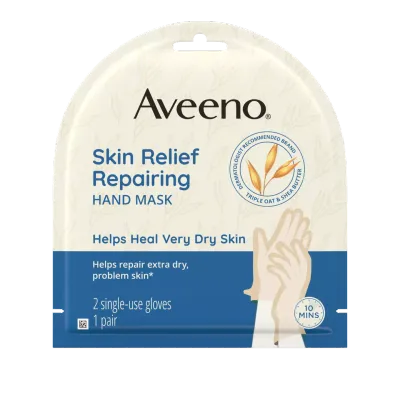Aveeno Skin Relief Repairing Hand Mask 6ct #3562