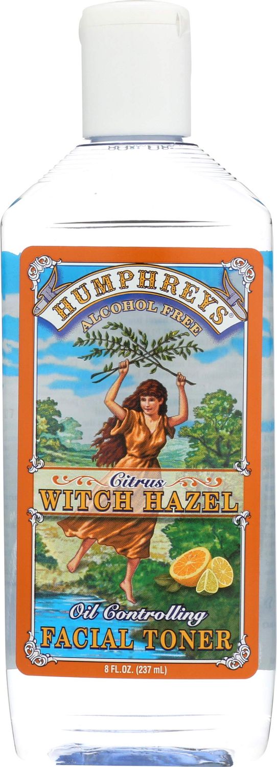 Humphreys Witch Hazel Organic Oil Controlling Toner Citrus 8oz (6 per case) #6802