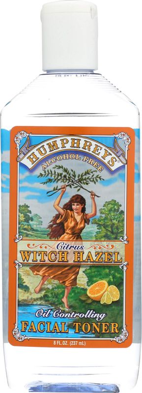 Humphreys Witch Hazel Organic Oil Controlling Toner Citrus 8oz (6 per case) #6802