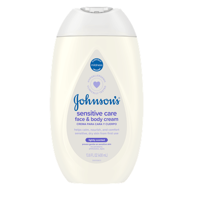 Johnson&#39;s Baby Sensitive Care Face &amp; Body Cream 400ml #1054