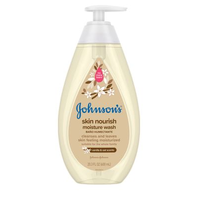 Johnson&#39;s Baby Skin Nourish Moisture Wash Vanilla Oat 20.3oz #6494