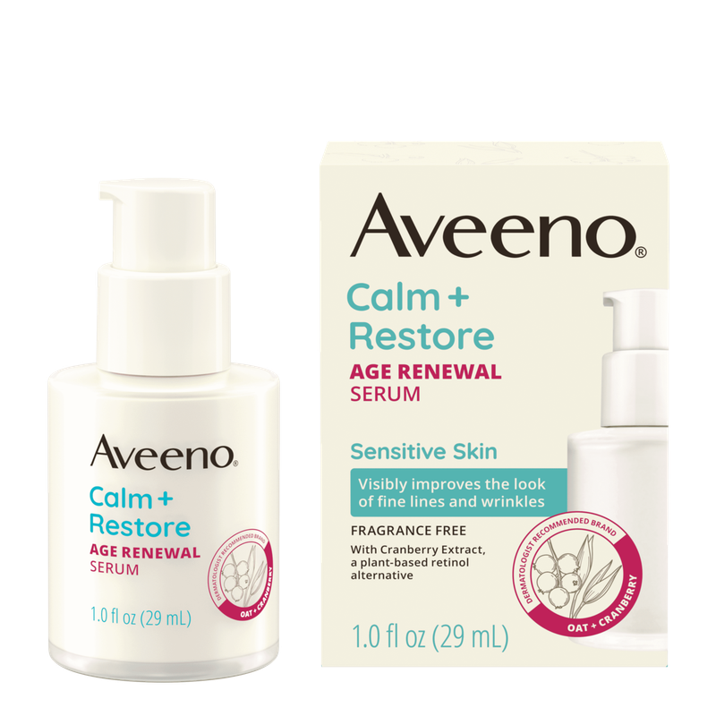 Aveeno Calm + Restore Age Renewal Serum (Fragance Free) # 3010