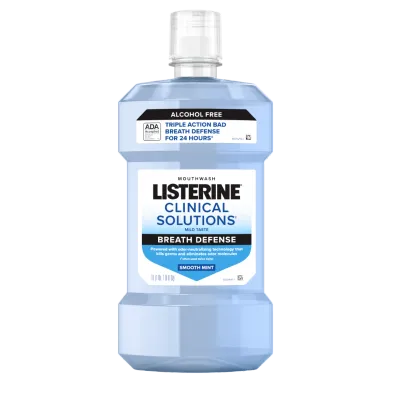 Listerine Clinical Solutions Breath Defense - Smooth Mint 500ml (6 per case) #2748