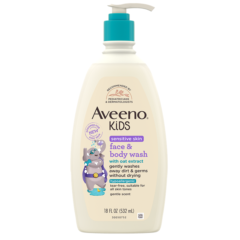 Aveeno Kids Sensitive Skin Face &amp; Body Wash 18oz #1214