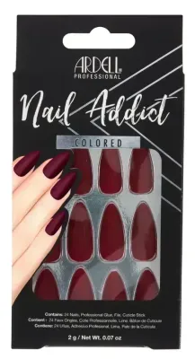 Ardell Nail Addict Colored - Bordeaux 3ct (63864) #8648