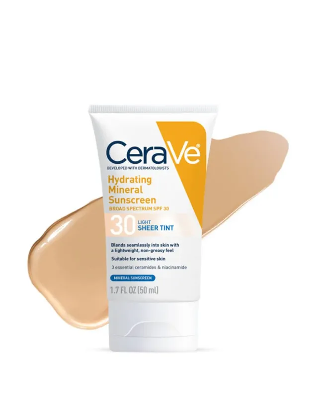 CeraVe Hydrating Sun Tinted Light 1.7 Oz SPF 30#2181