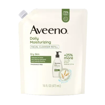 Aveeno Daily Moisturizing Facial Cleanser Refill Pack 16oz #1160