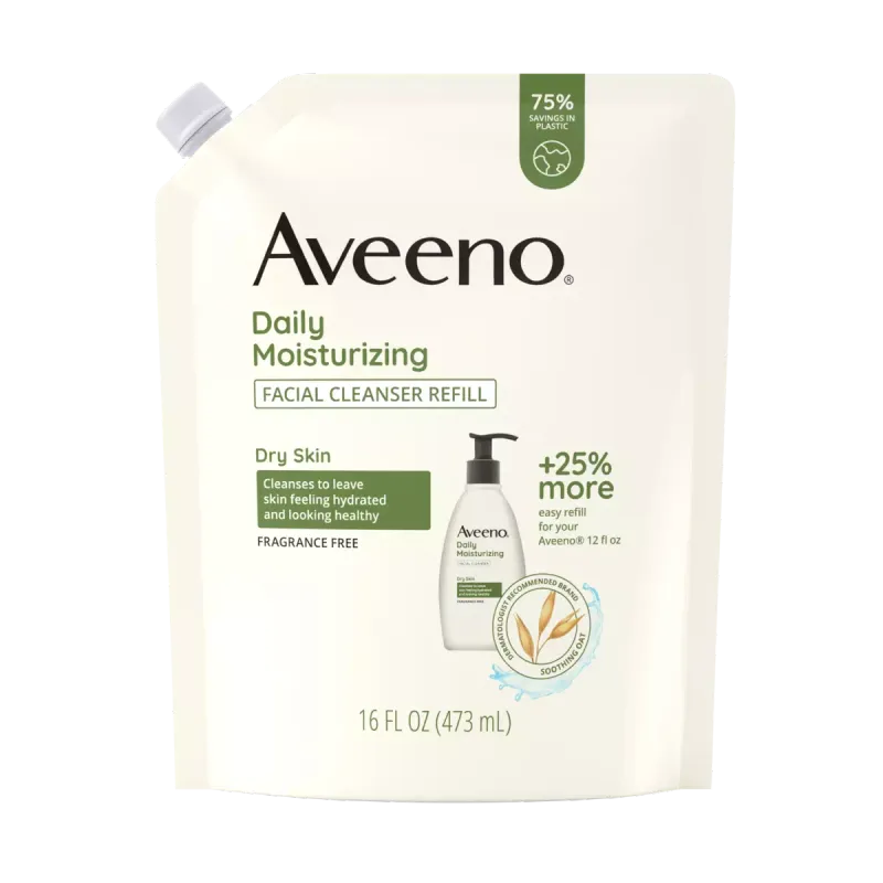 Aveeno Daily Moisturizing Facial Cleanser Refill Pack 16oz #1160