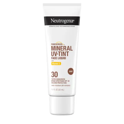 Neutrogena Sun Mineral UV Tint Face Liquid SPF30 -  Deep #4190