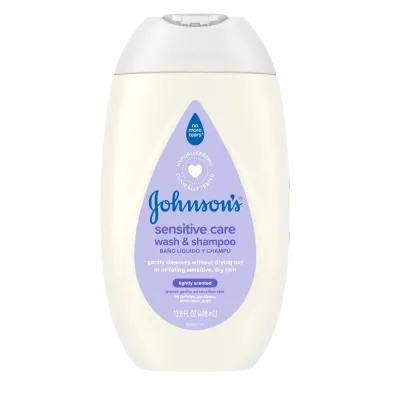 Johnson's Baby Sensitive Care Wash &amp; Shampoo 400ml #1078