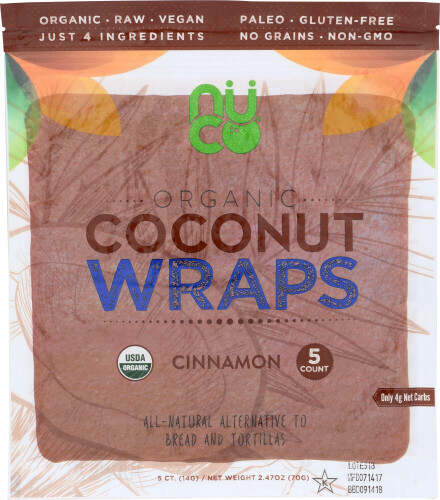 NUCO   WRAP CCNUT CINNAMON ORG