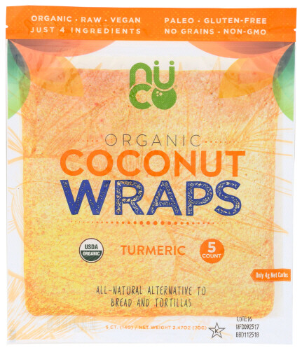 NUCO   WRAP CCNUT TURMERIC ORG