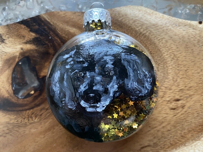 Custom Pet Portrait Ornament (Large)