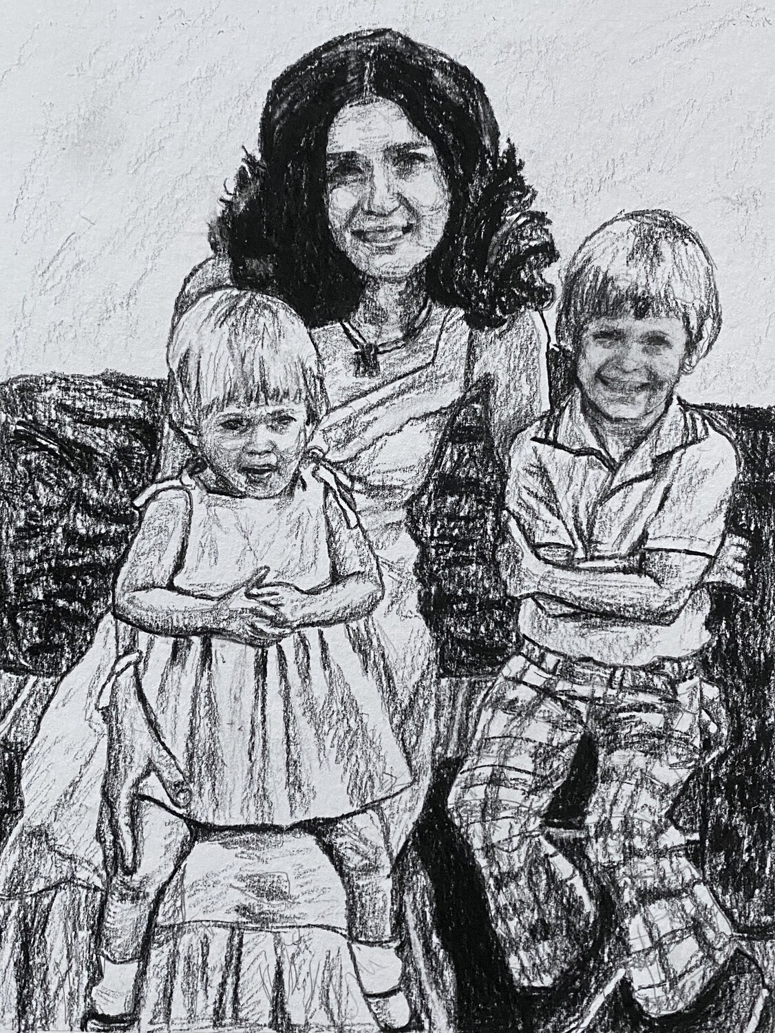 Commissioned Charcoal Drawing